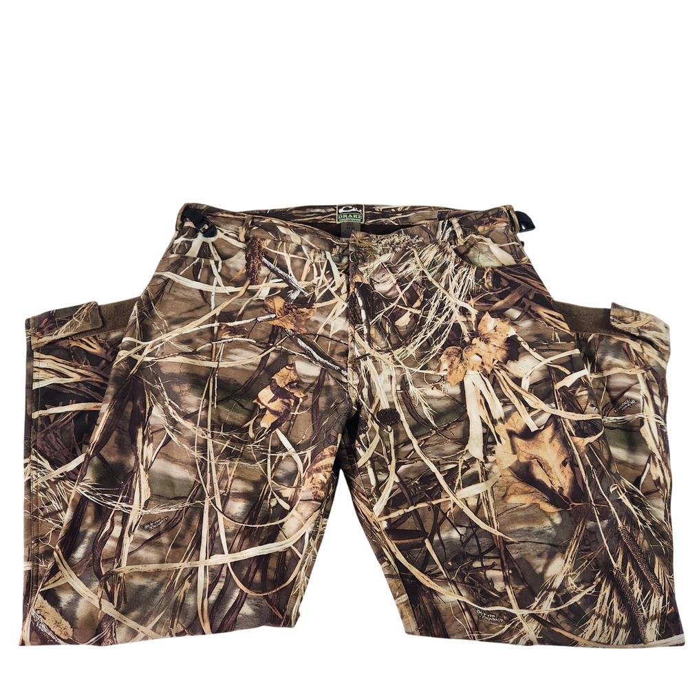 Drake Waterfowl Systems‎ Mens 2XL 44-46 Advantage Max-10 Camo Fleece Lined Pants